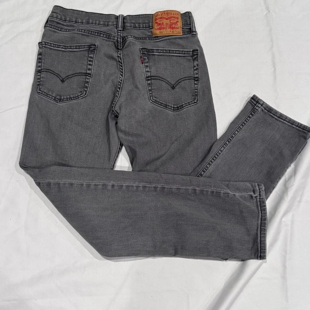 Levi 514 Straight Fit Jeans Mens 30x32 Gray Denim‎ Grunge Streetwear Indie Skate